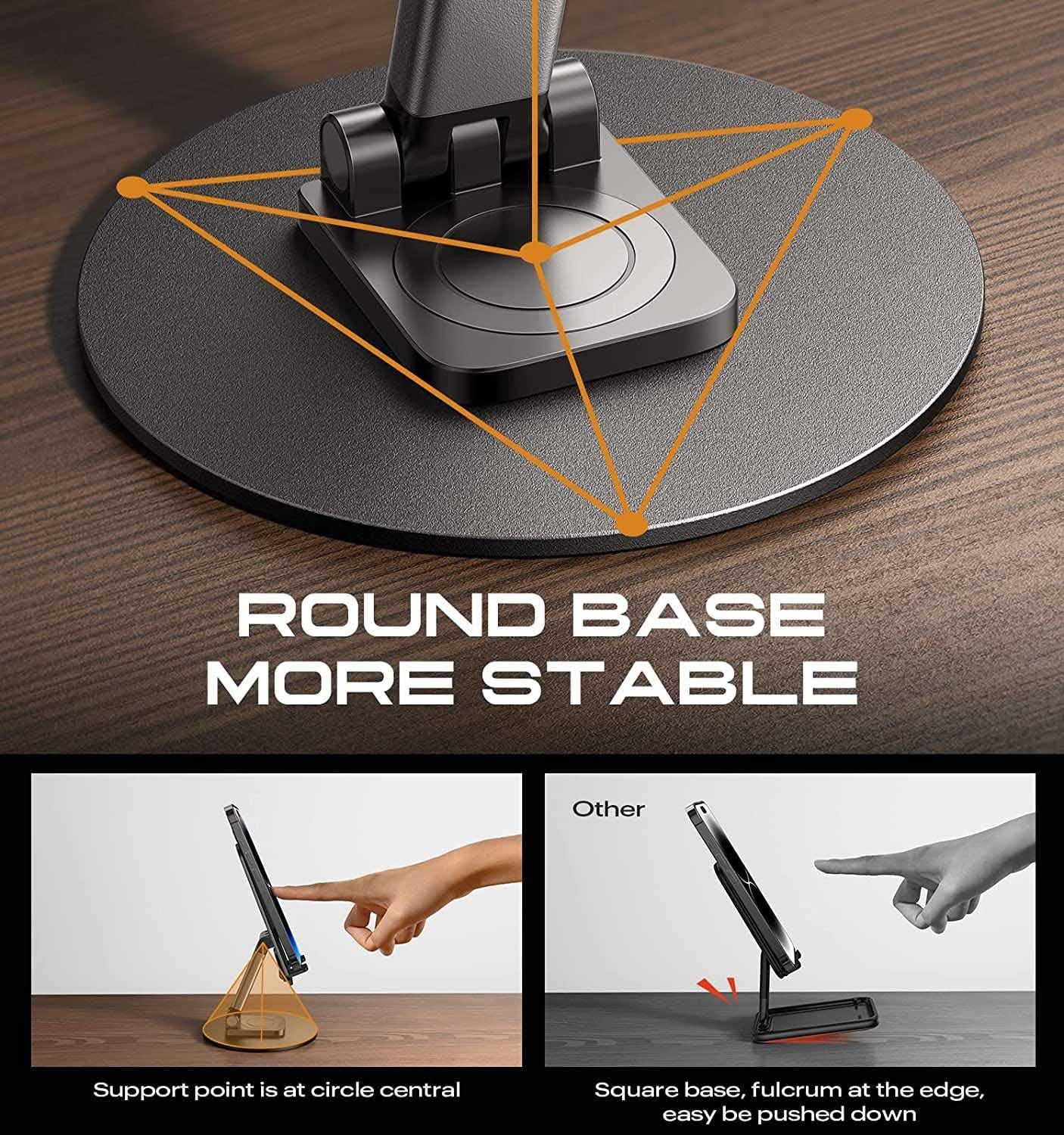 Smart Phone Stand 360 Rotation (Best for HOME and OFFICE)