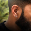 Shree Ram Silver Earing For Men